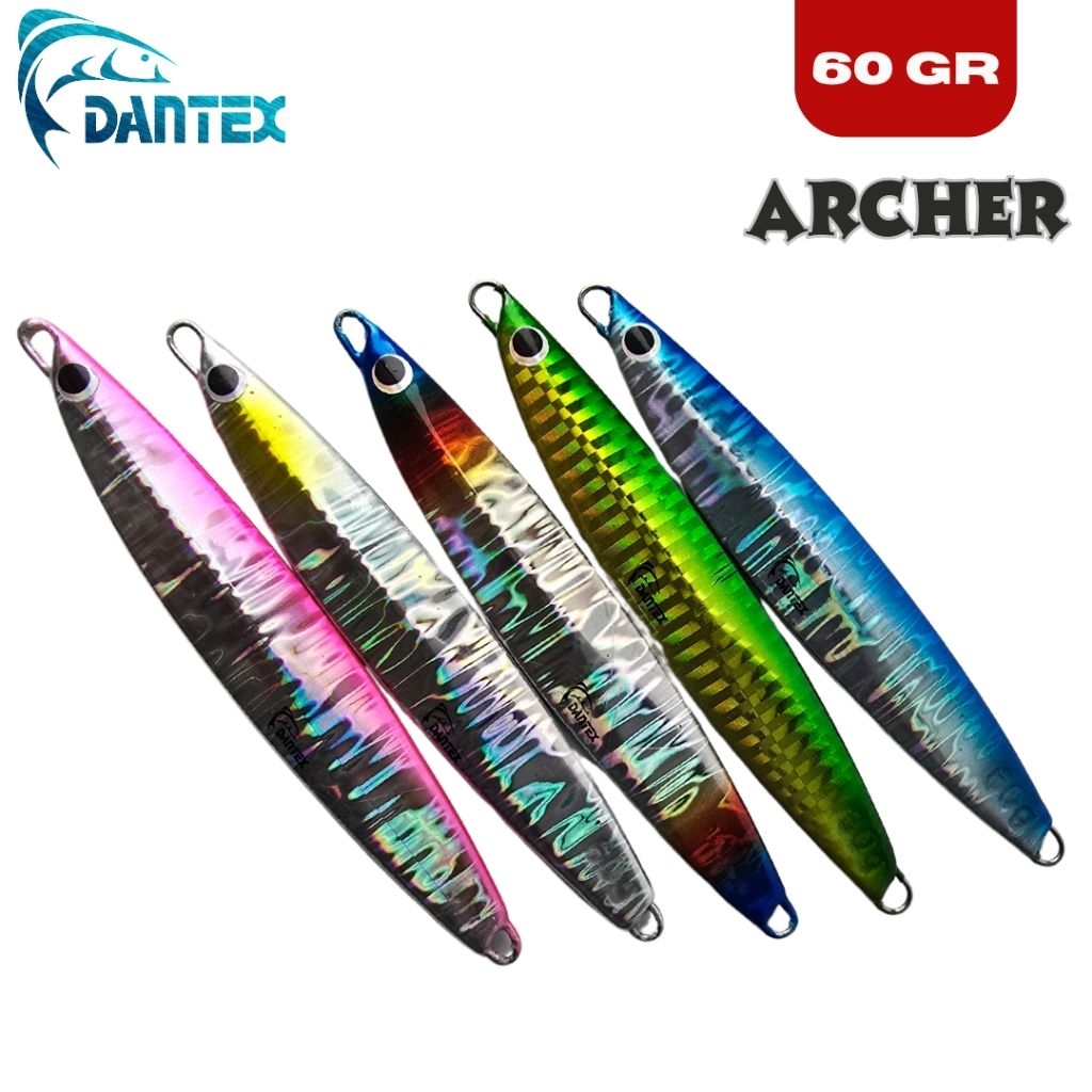 Dantex Metal Jig Archer 60 Gram Umpan Pancing Umpan Ikan Jigging Light Jig Cast