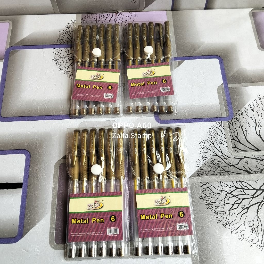 

Pulpen Tinta Emas, 0.5mm, Isi 6Pcs Murah