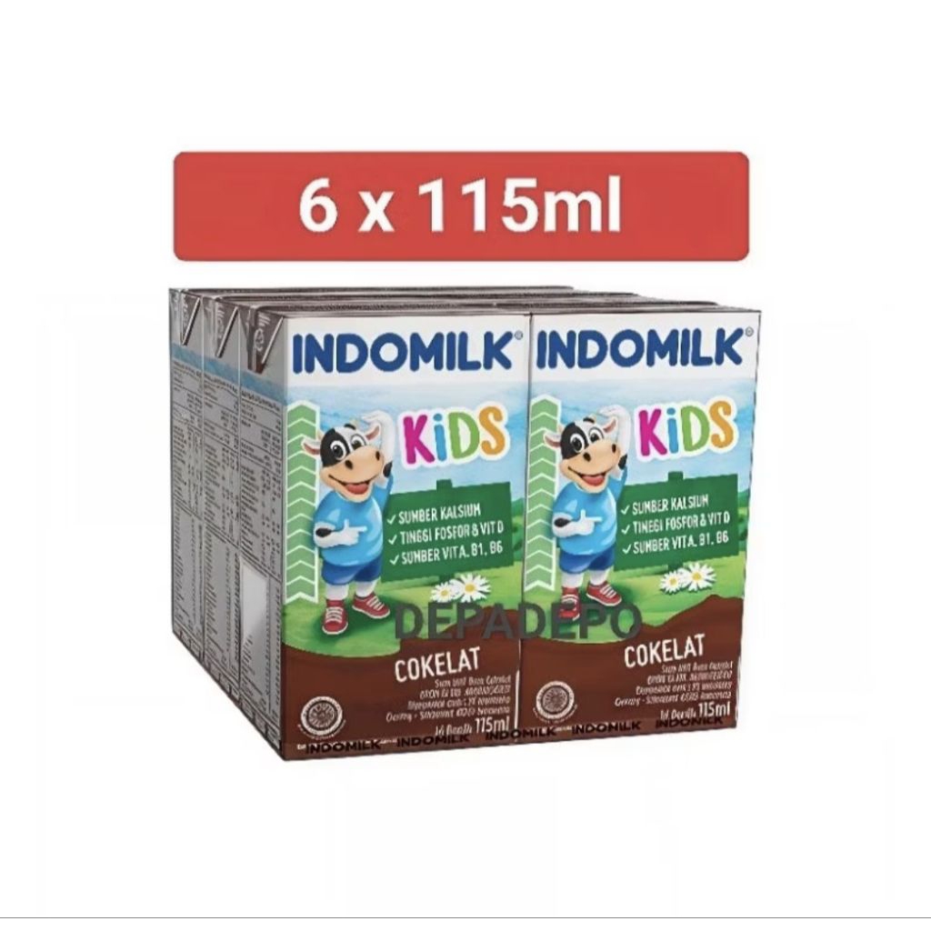 

Susu UHT Anak Indomilk Kids 6 x 115ml Rasa Cokelat Strawberry
