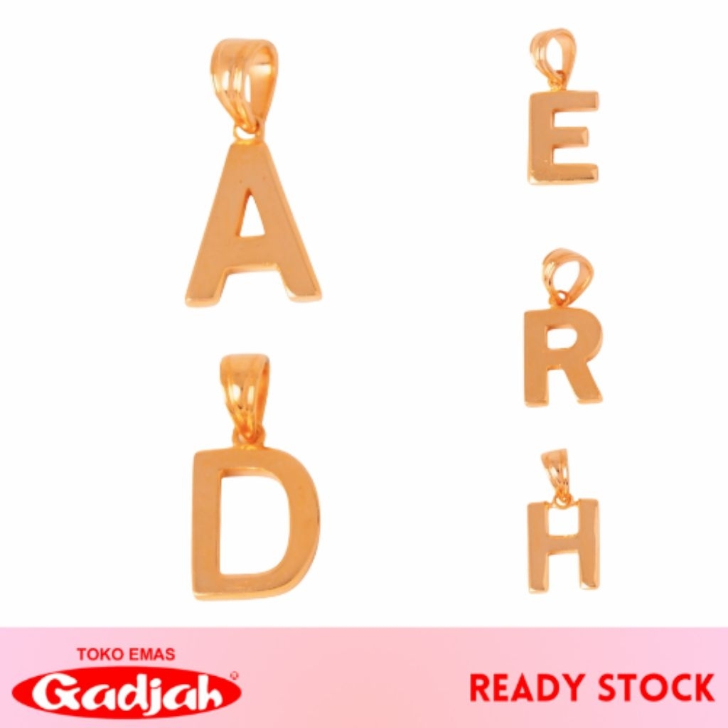Liontin Emas Alphabeta - Toko Emas Gadjah
