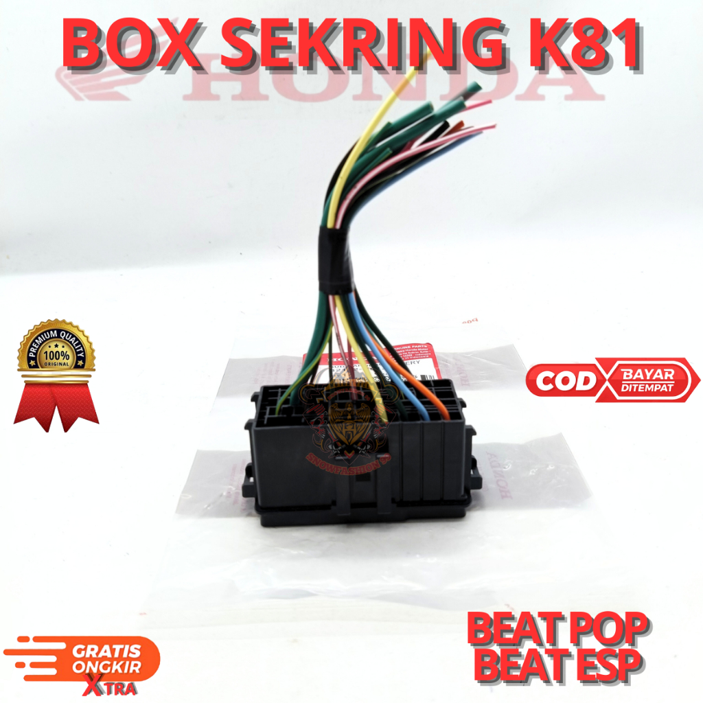 BOX SEKRING K81 UNTUK MOTOR BEAT POP,BEAT ESP.AHM BERKUALITAS ORIGINAL ASLI ORI