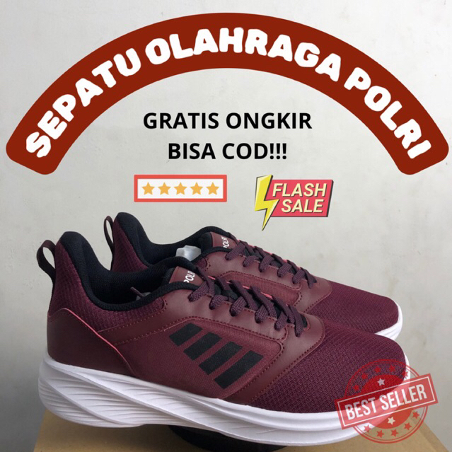 SEPATU OLAHRAGA POLRI MERAH PUTIH