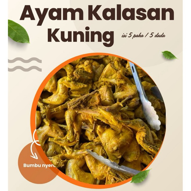 

AYAM KALASAN BUMBU KUNING NO MSG / PENGAWET