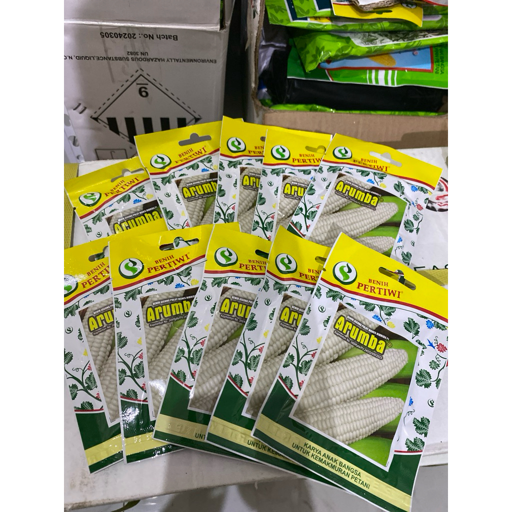 

Arumba 10pcs Jagung Pulen Putih Manis Isi 100butir kemasan Pabrik Original