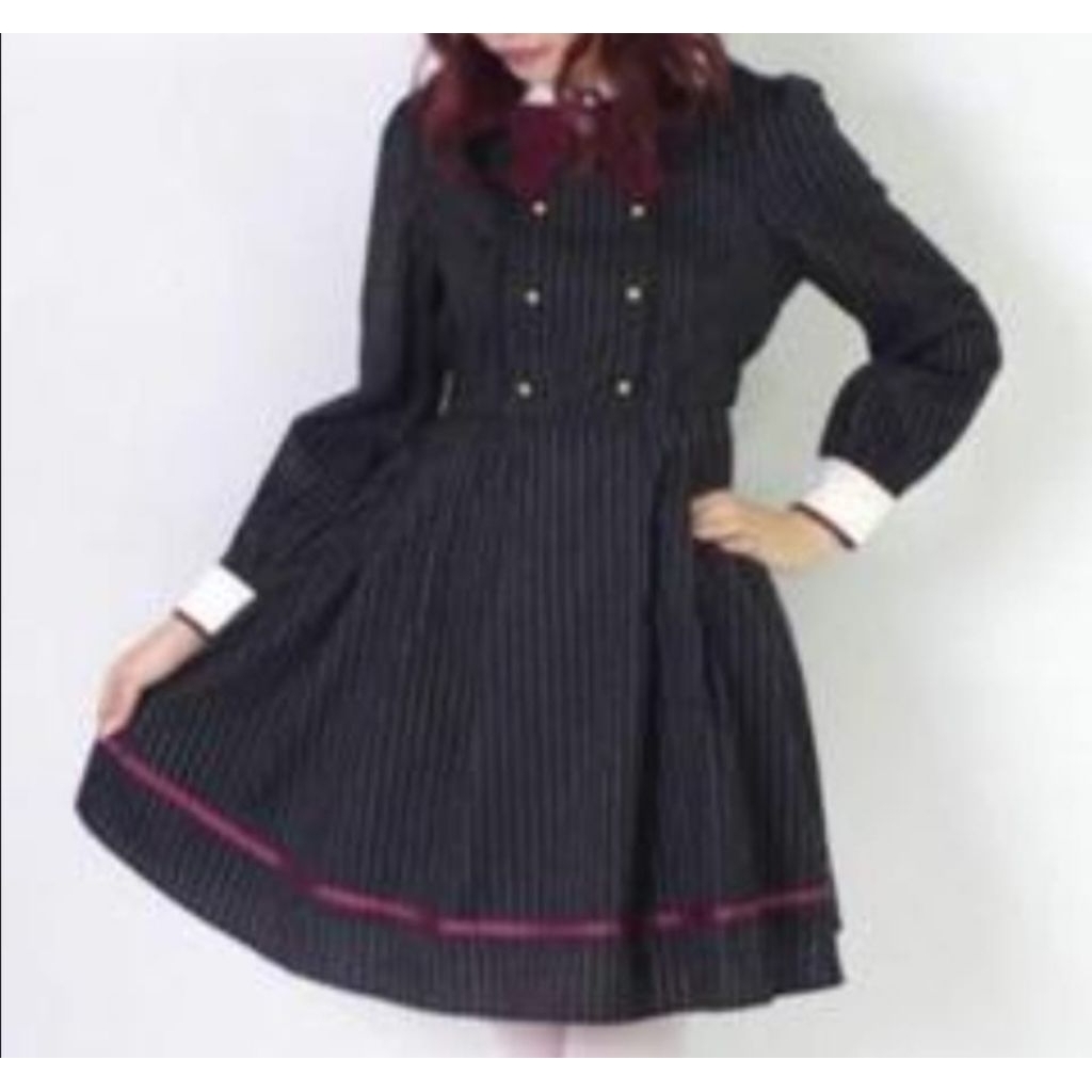 Dress amavel pinstripe
