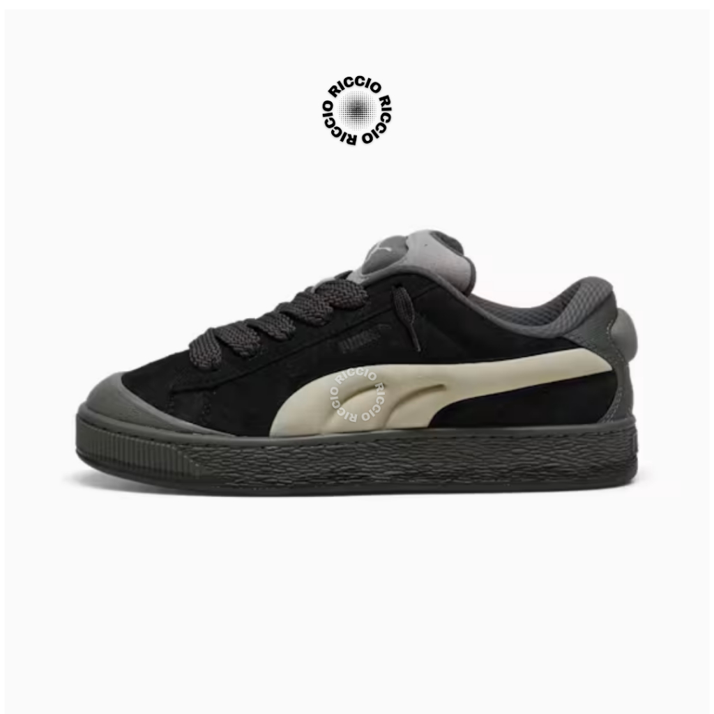 Sepatu Puma - Puma Suede Xl Black Shadow Grey Original