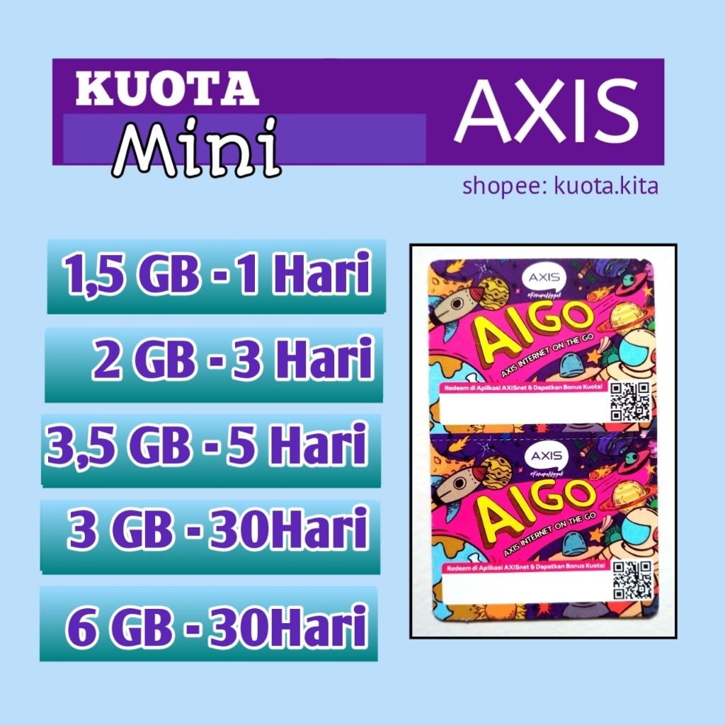 Paket Internet AXIS ISI ULANG KUOTA AXIS