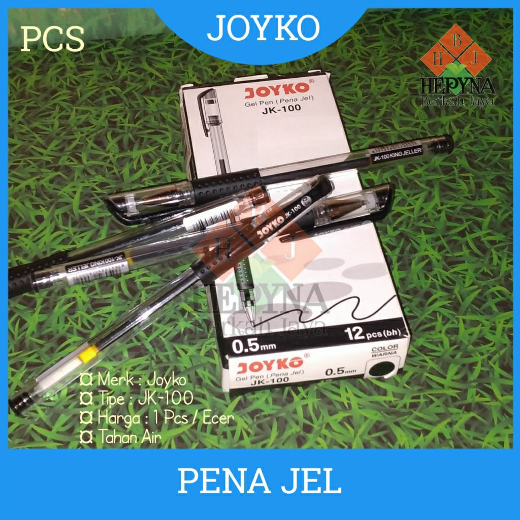 

Pulpen / Gel Pen (Pena Jel) Joyko JK-100 (1 PCS) Satuan.