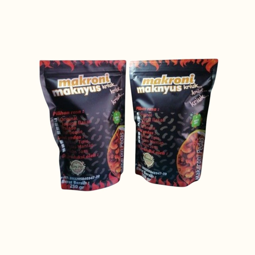 

MAKRONI BANTET 250 GRAM 2 PCS TEKTUR KRIUK RASA BBQ DAN BALADO PEDAS MANTAP NON MSG