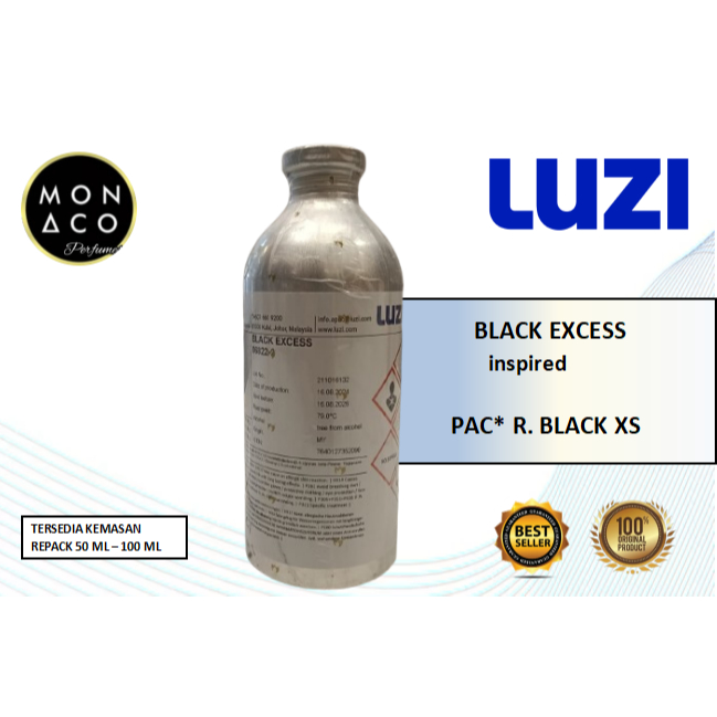 BLACK EXCESS INSPIRED PAC* R. BLACK XS BY LUZI - ASLI 100%