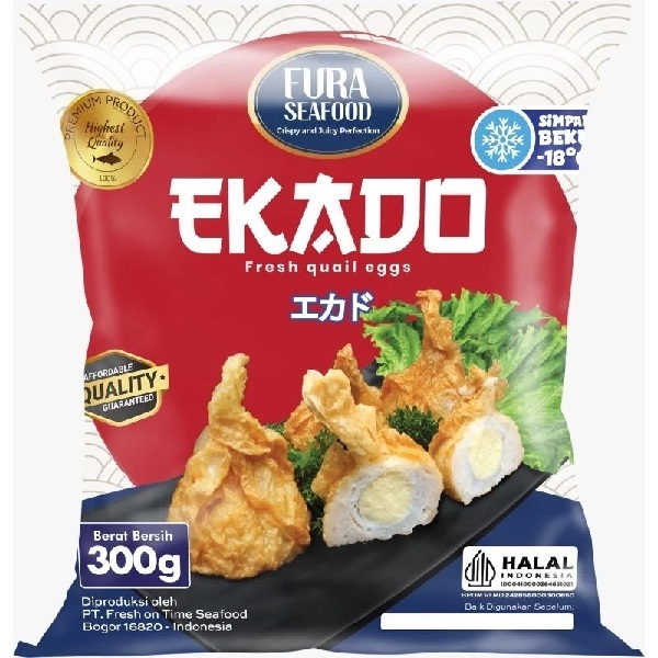

FURA SEAFOOD EKADO 300GR ISI 10PCS OLAHAN IKAN ISI TELUR PUYUH HALAL