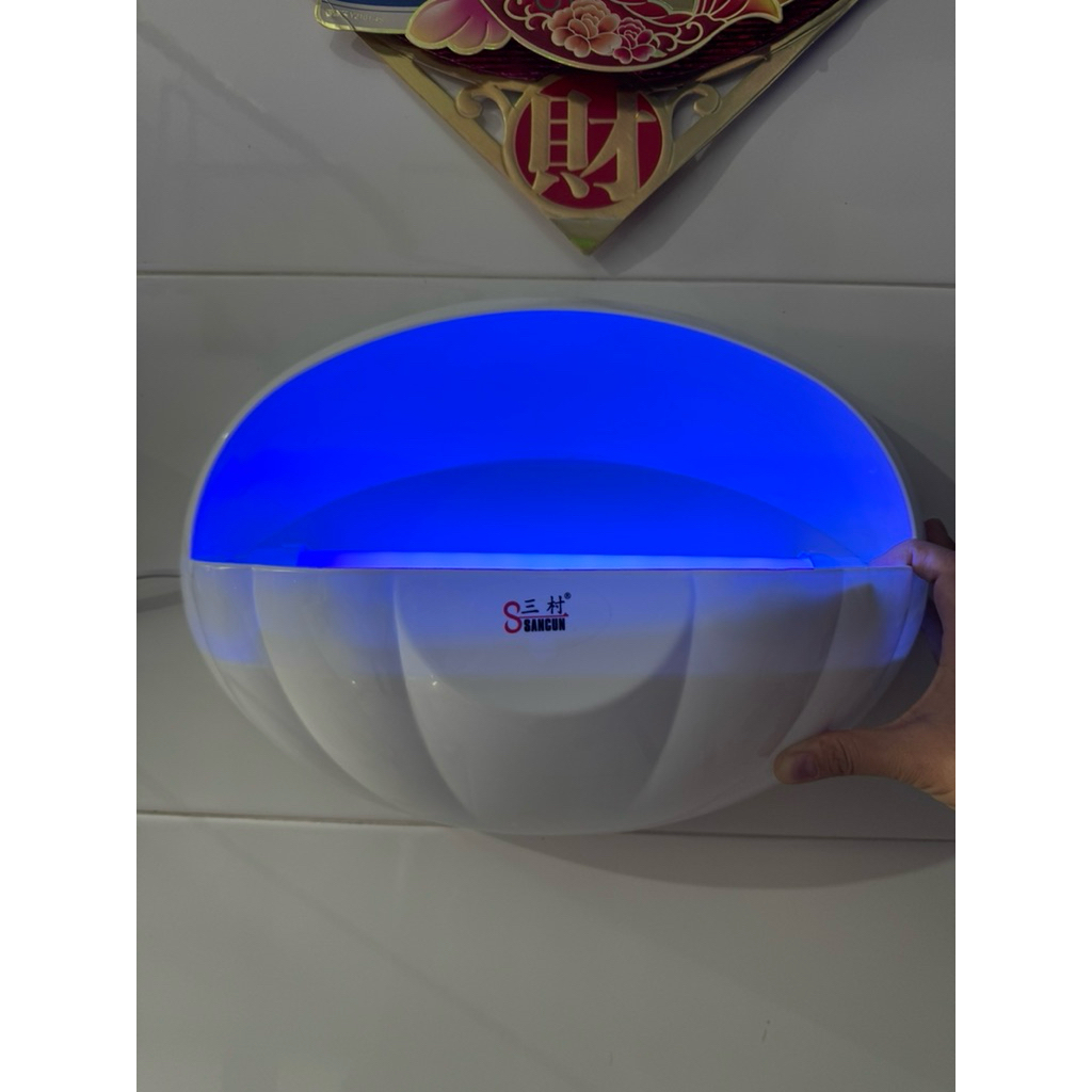 lampu tangkap Lalat  nyamuk isi 2 pcs.Fly Catcher LED 12WATT bentuk kerang mutiara. Mesin Perangkap 