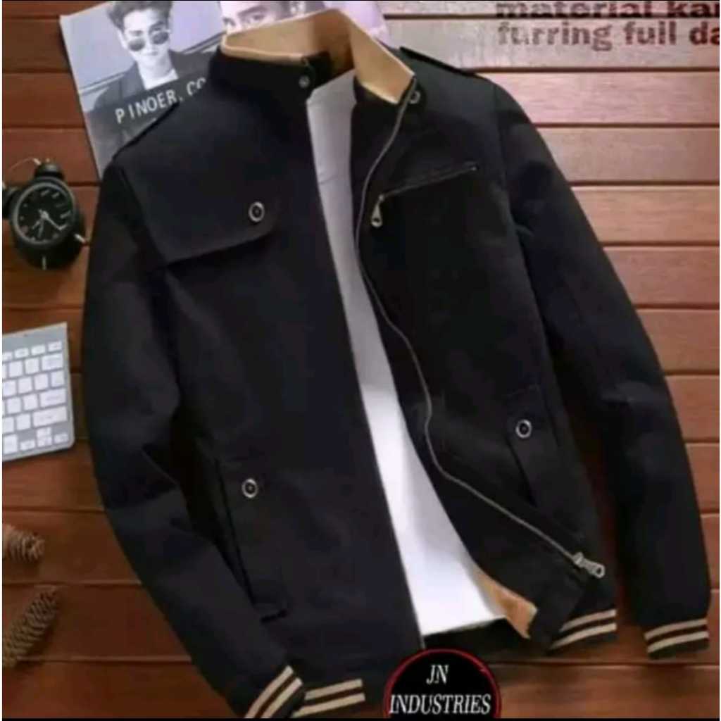 jaket Bomber Pria/Jaket Bomber Canvas/Jaket Bomber Champion