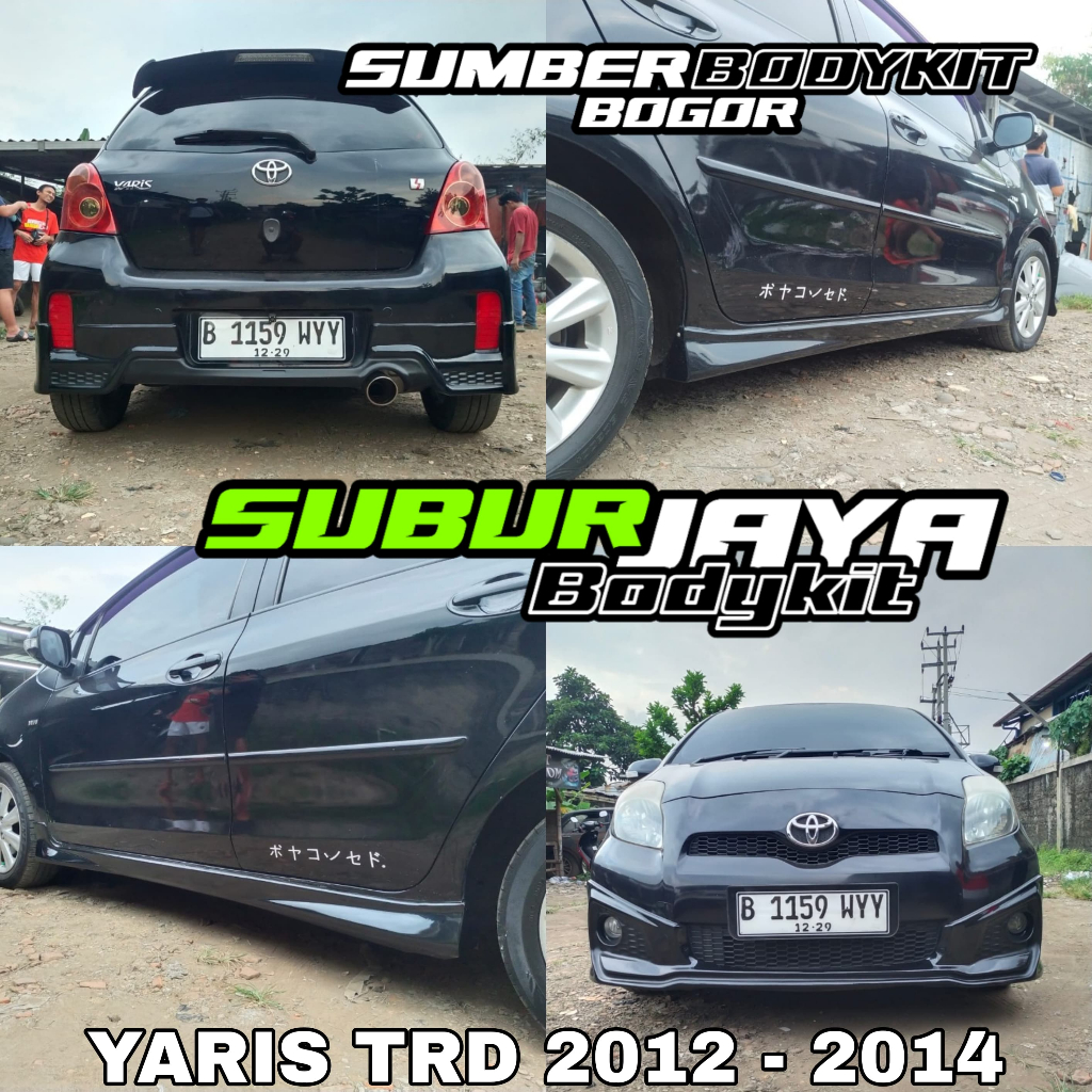 BODYKIT YARIS TRD TAHUN 2012 - 2014 FULL SET BODYKIT TOYOTA YARIS 2012 - 2014 mobil