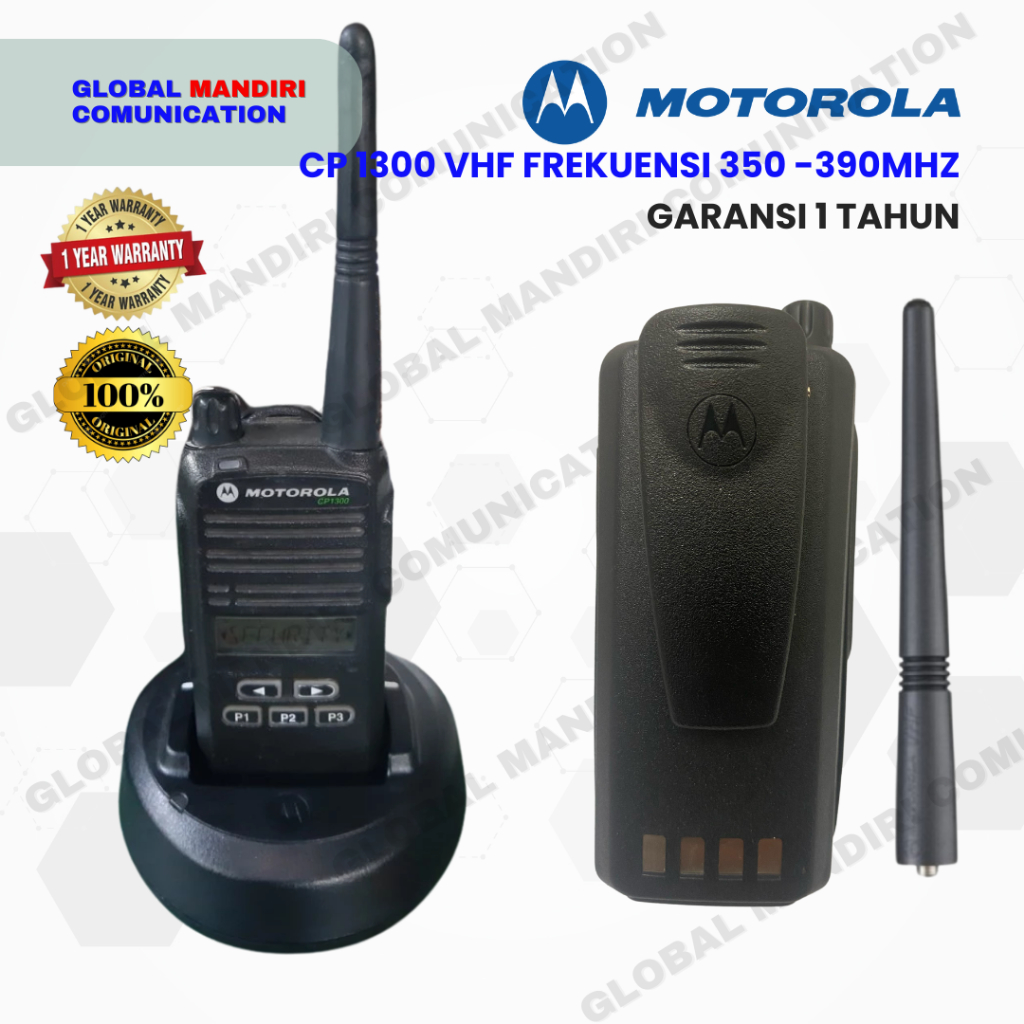 HT Motorola Cp 1300 Frekuensi UHF 350 - 390MHZ Bergaransi
