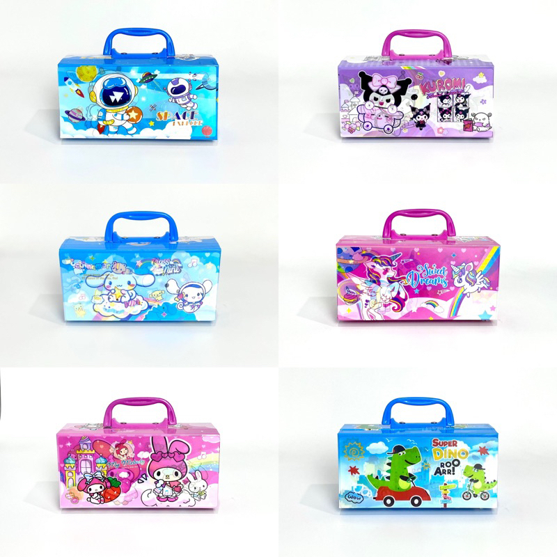 

KOTAK PENSIL HOLOGRAM DENGAN KODE PENGUNCI / KOTAK PENSIL 2 SUSUN