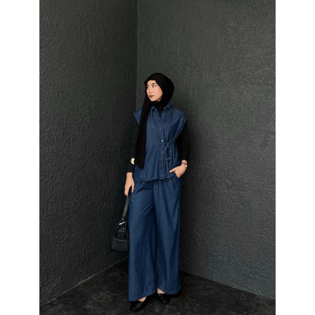 ADELLY SOFT JEANS/SETELAN JEANS WANITA IMPORT