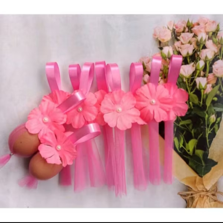tempat telur akikah tasyakuran tile polos bunga per pack isi 50pcs