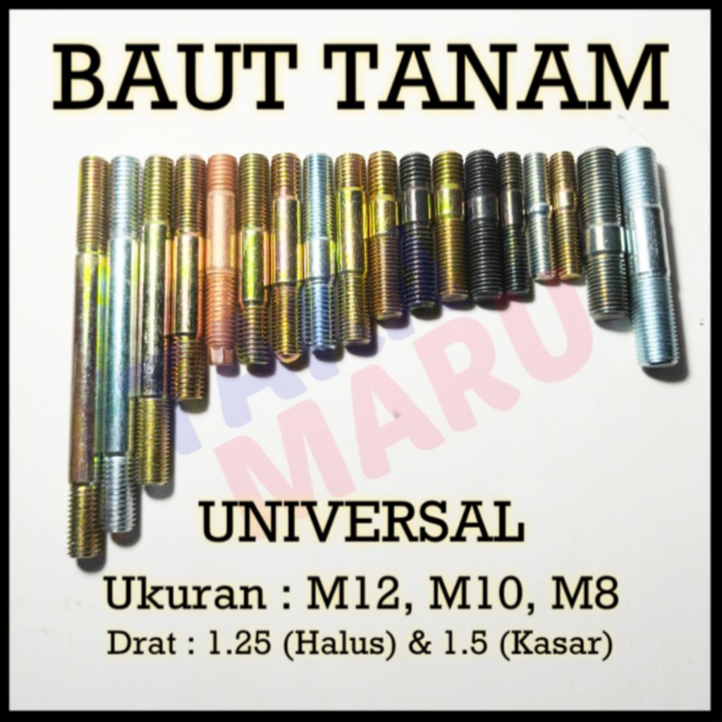 Baut Tanam Baut Manifold M8 M10 M12