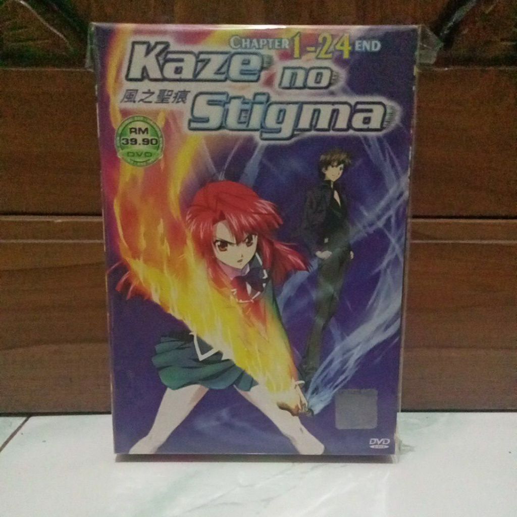 Kaset DVD impor anime Kaze no Stigma ori malaysia