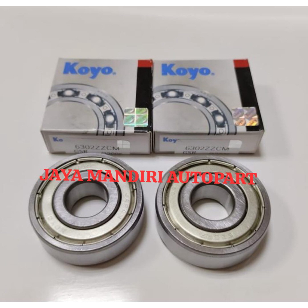 BEARING 6302 ZZCM KOYO 6302ZZ KOYO TUTUP BESI