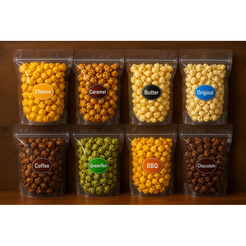 

All Variant popcorn 250gr - Harga Distributor • Halal BPOM PIRT