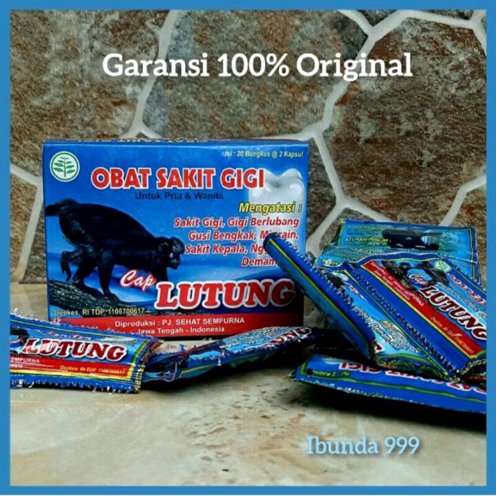 OBAT SAKIT GIGI AMPUH / LUTUNG KAPSUL MUJARAB / MENJAGA KESEHATAN TUBUH