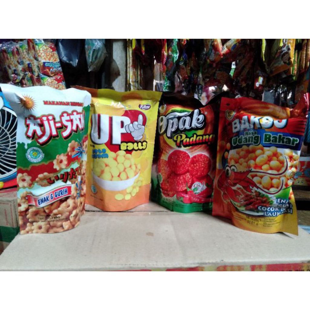 

Macam-macam Snack Enak Ajisan Dll Berat 250gr