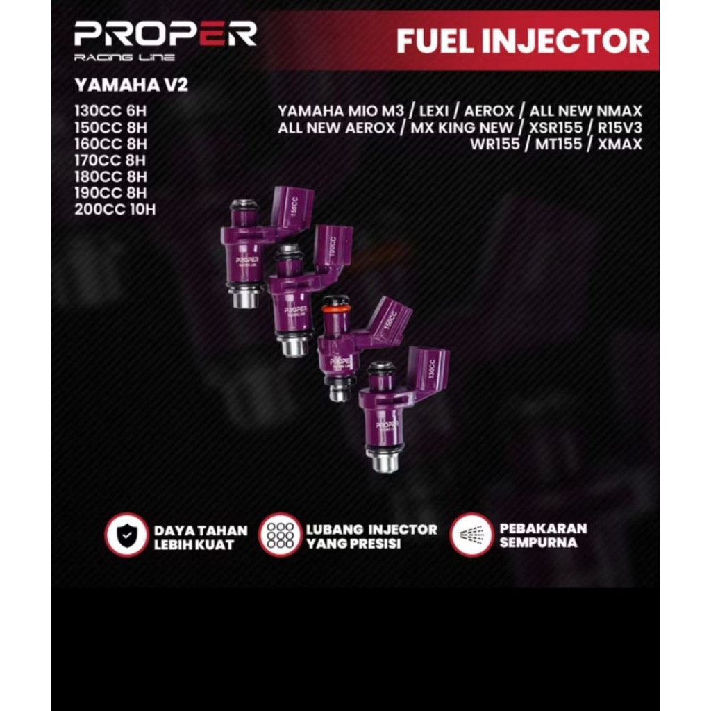 INJEKTOR PROPER INJEKTOR RACING HONDA 130CC 140CC 150CC 160CC 170CC 180CC 190CC