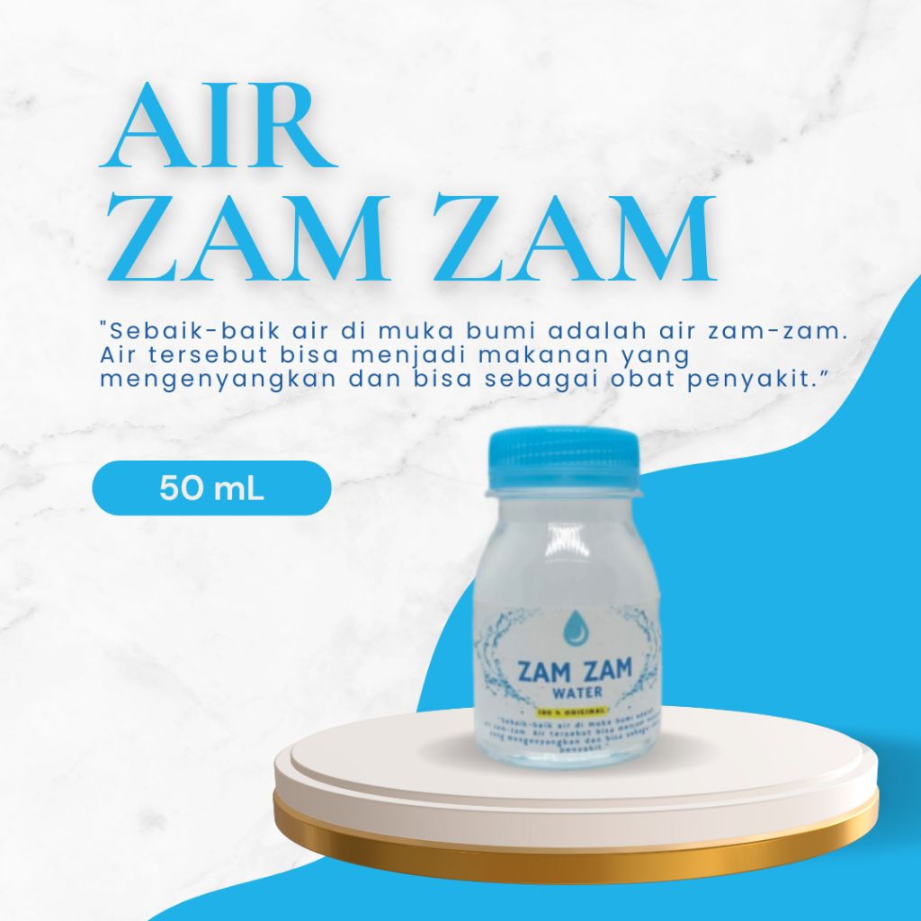 

(5 pcs) Air Zam Zam Original 50ml | Gift HAJI UMROH