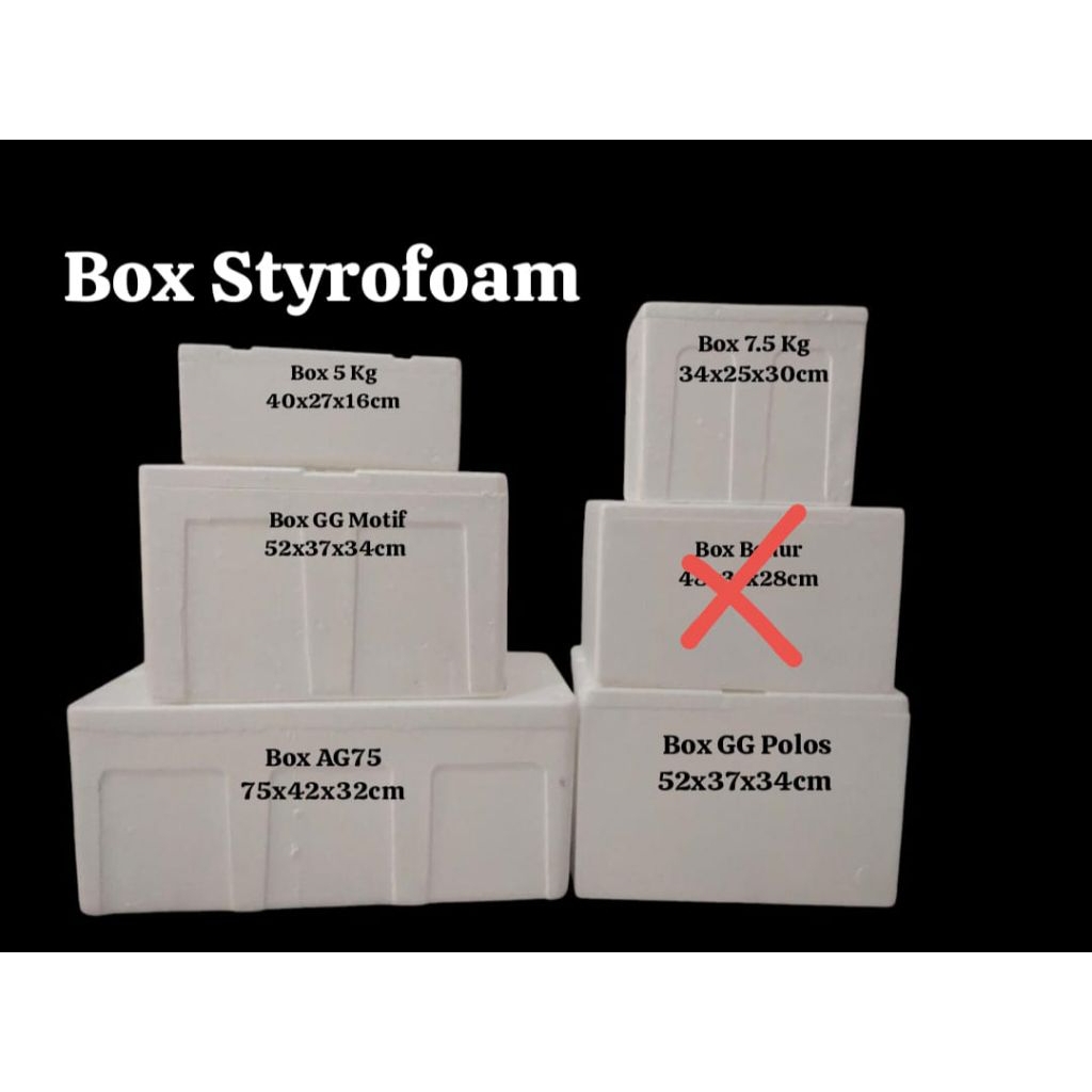 

box sterofoam packing