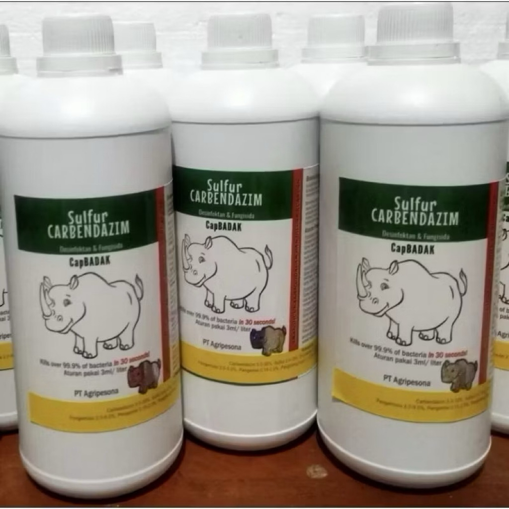 Desinfektan Cap Badak 1 Liter/ 1000 ML Sulfur Carbendazim Original