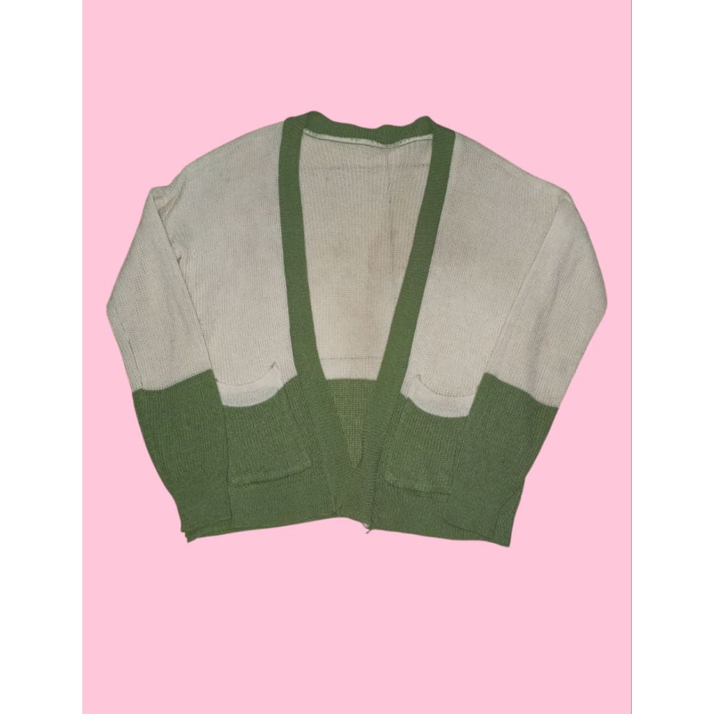 cardigan hijau