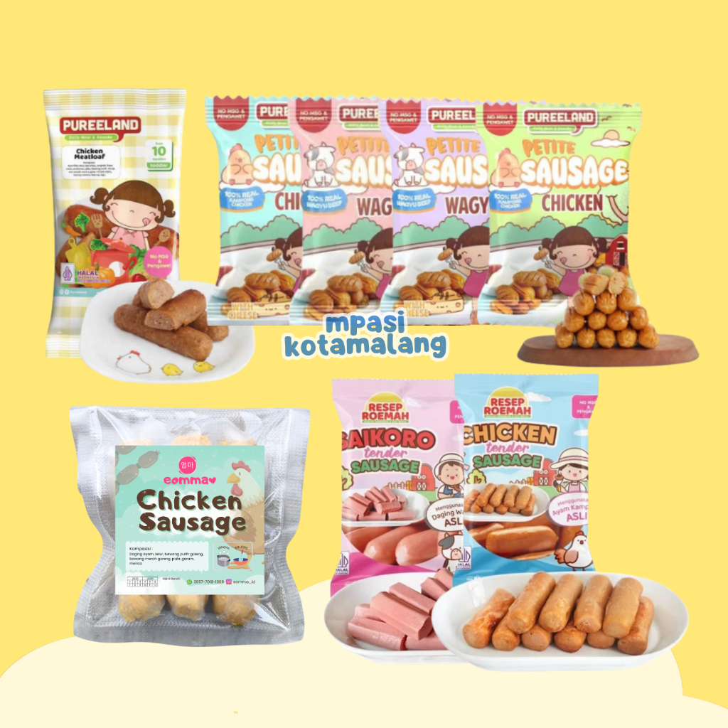 

12+ RESEP ROEMAH PUREELAND EOMMA FROZEN SOSIS MINI SAUSAGE FROZEN MPASI BAYI SIAP SAJI FINGER FOOD
