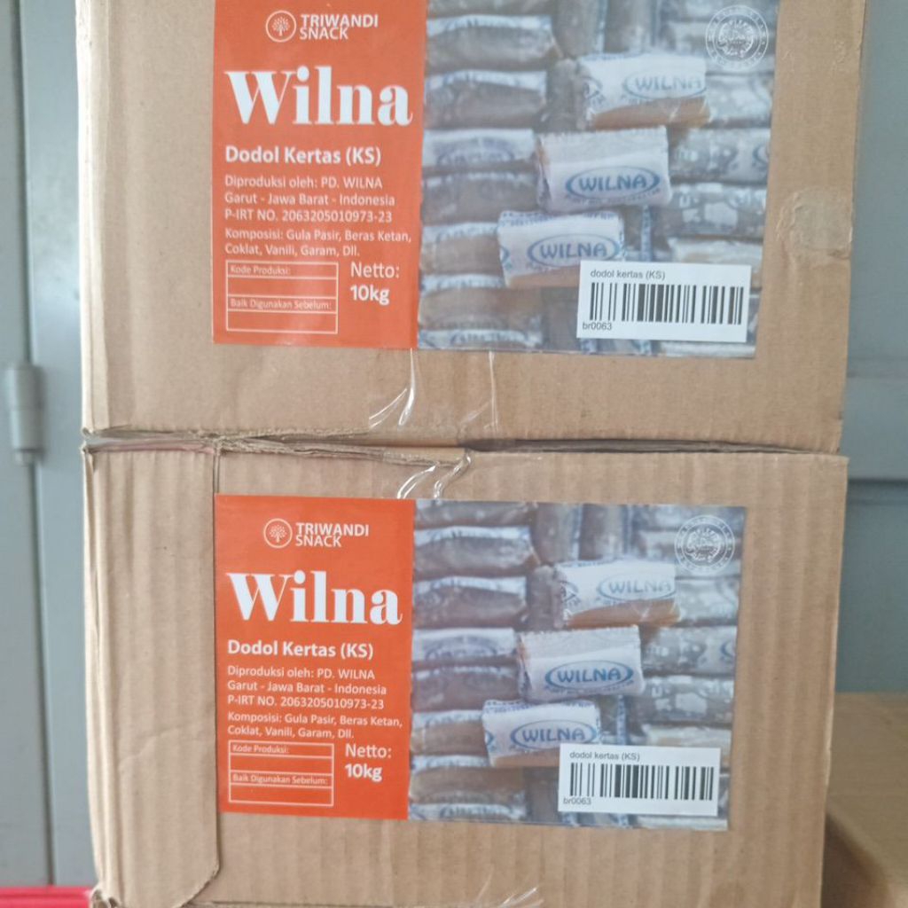 

DODOL GARUT ASLI MERK WIILNA ISI 10KGADA2 VARIAN RASA DODOL KERTAS DAN DODOL WARNA