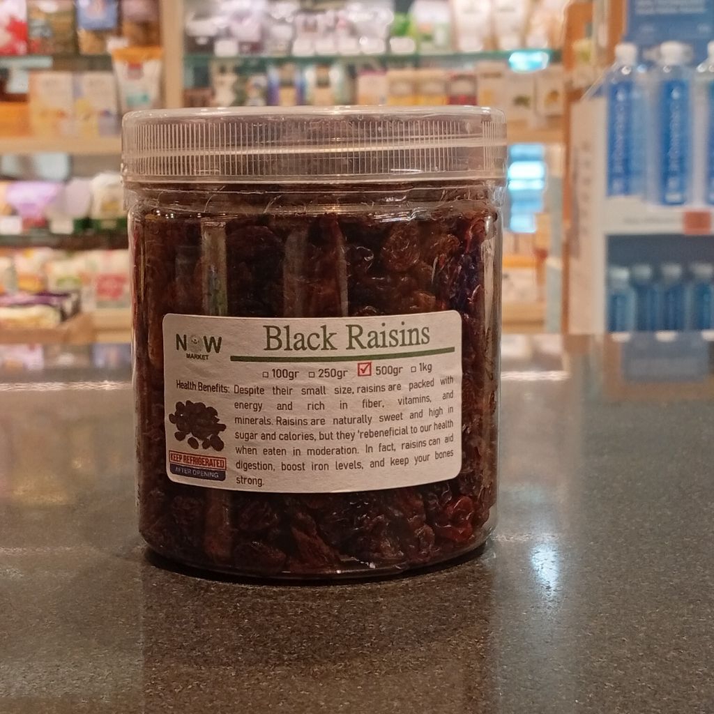 

Black Raisins by NOW 500gr