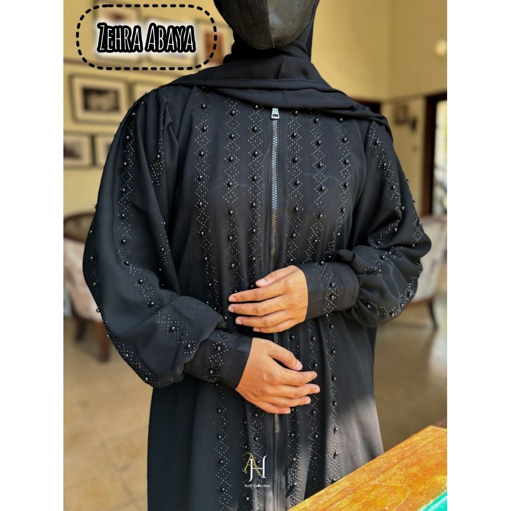 AnH Collection - Gamis Zehra Abaya AnH Collection Busui Maxi Dress Muslim Abaya Saudi Gamis Arab Dub