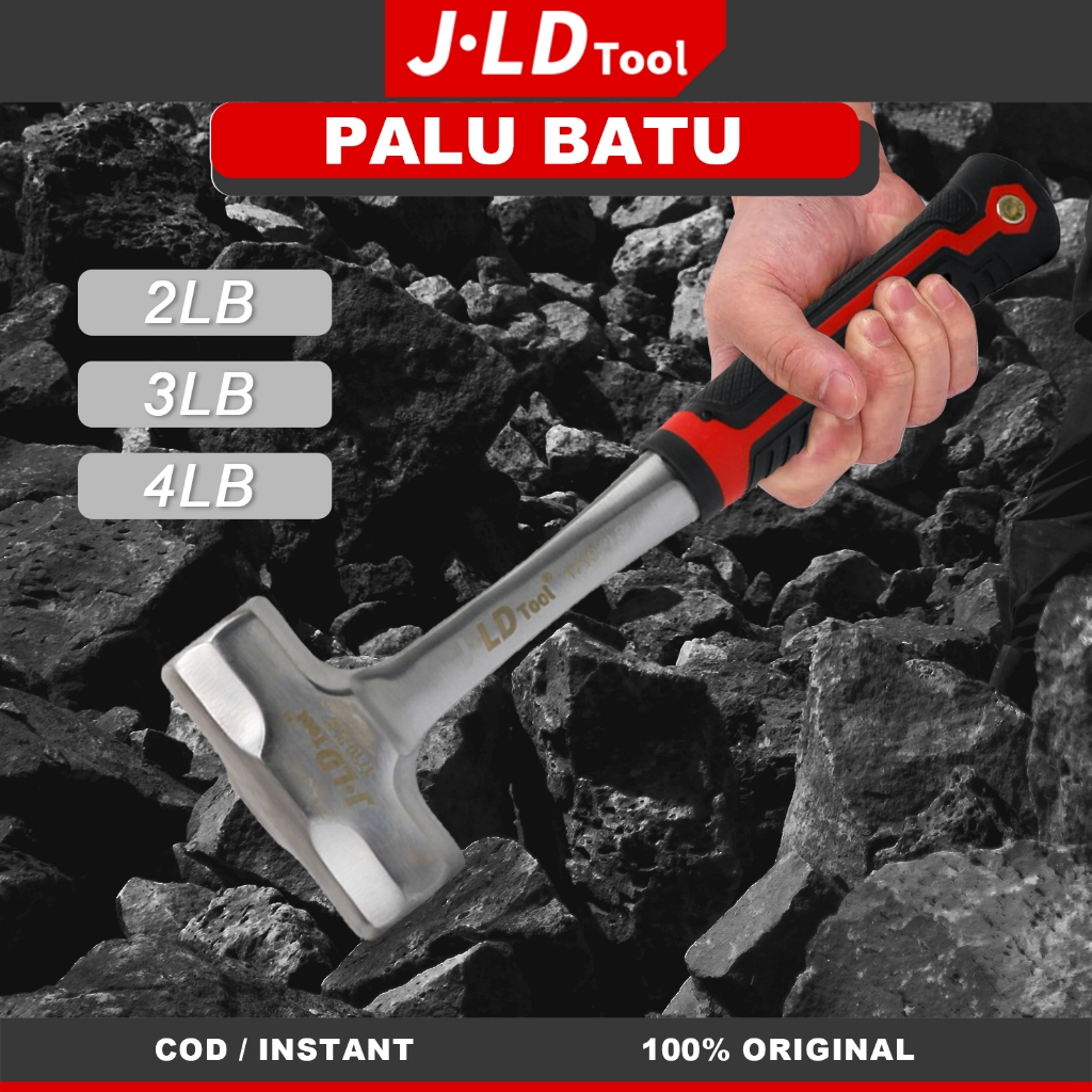 JLD 2-4LB Palu Batu /palu segi delapan /Palu Besi stone hammer