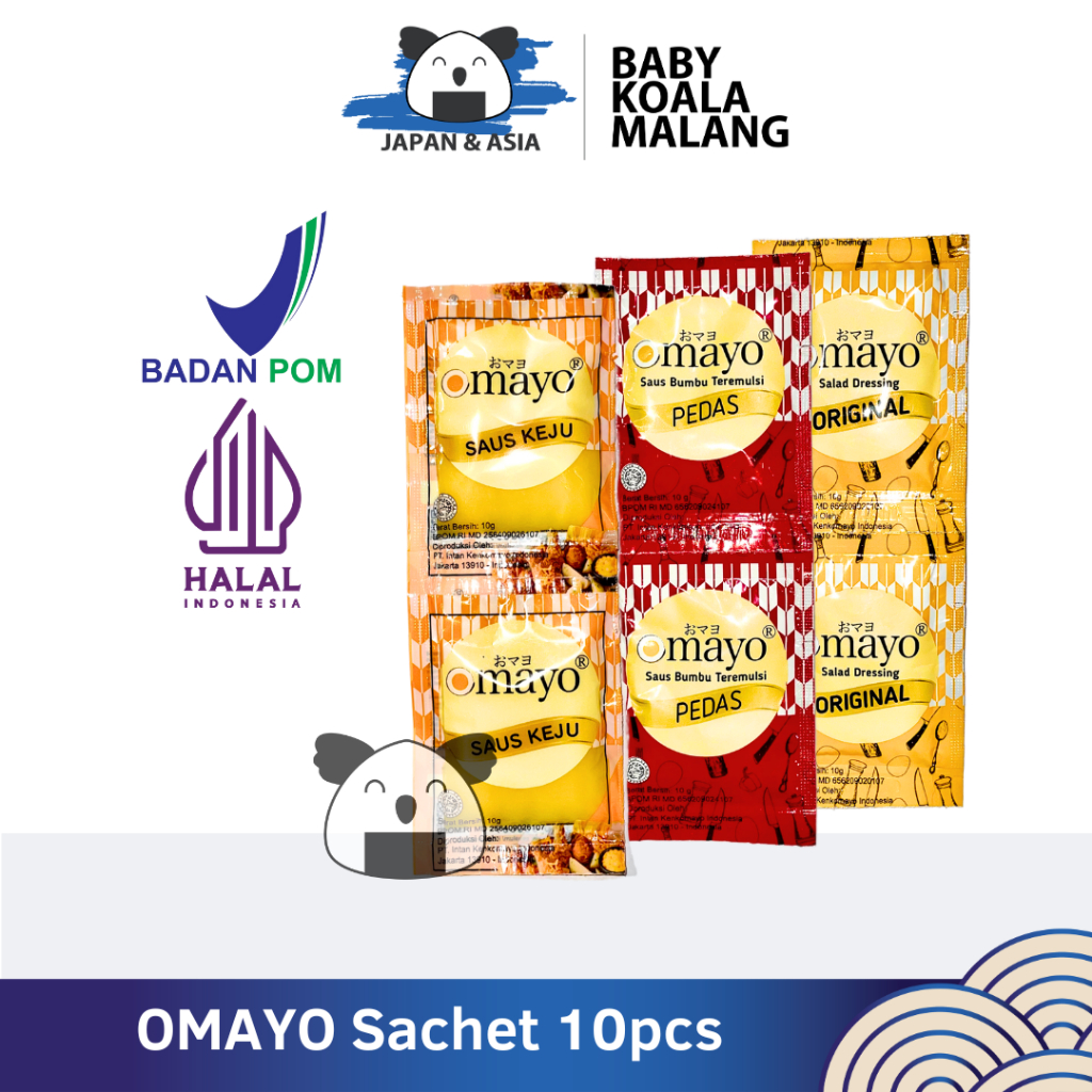 

OMAYO MAYO PEDAS 10g x 10pcs| Spicy Mayo Sachet | Mayonnaise Ori Pedas Keju