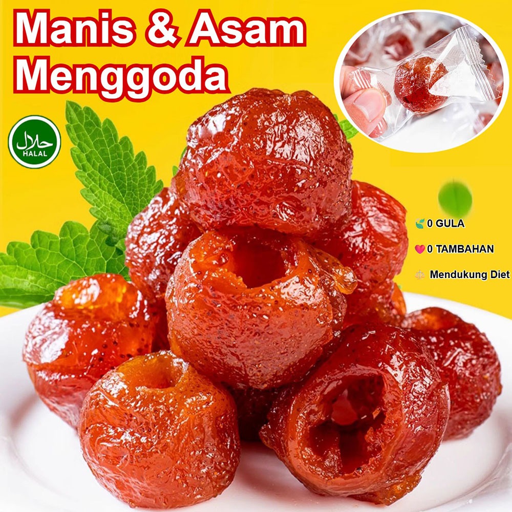 

Cemilan Hawthorn Premium 125g/250g – Permen Buah Asam Manis Lembut & Kenyal, Tanpa Pengawet, Sehat，0 Sukrosa