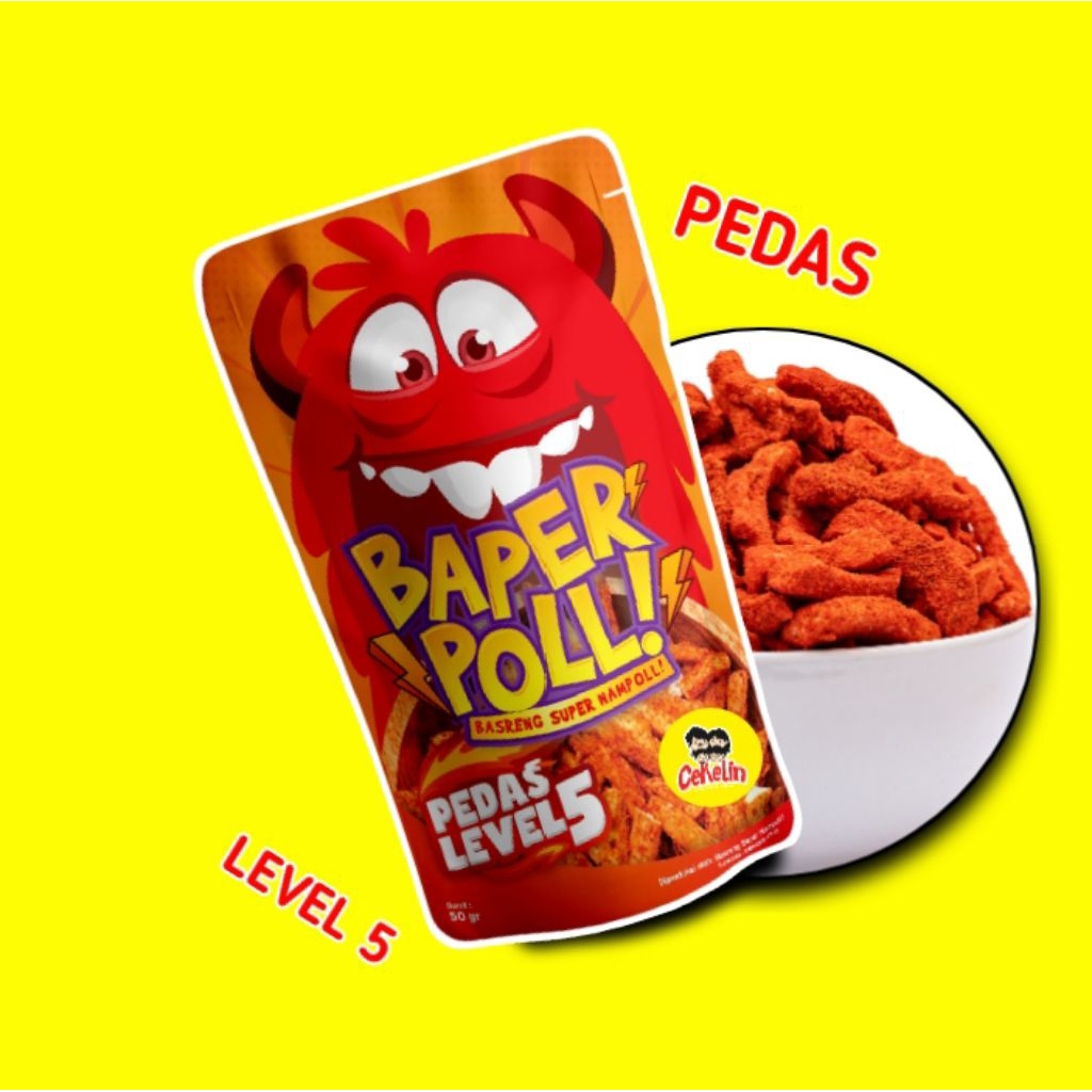 

Keripik Terpedas Baper Poll! Level 5, Rasakan Sensasinya!