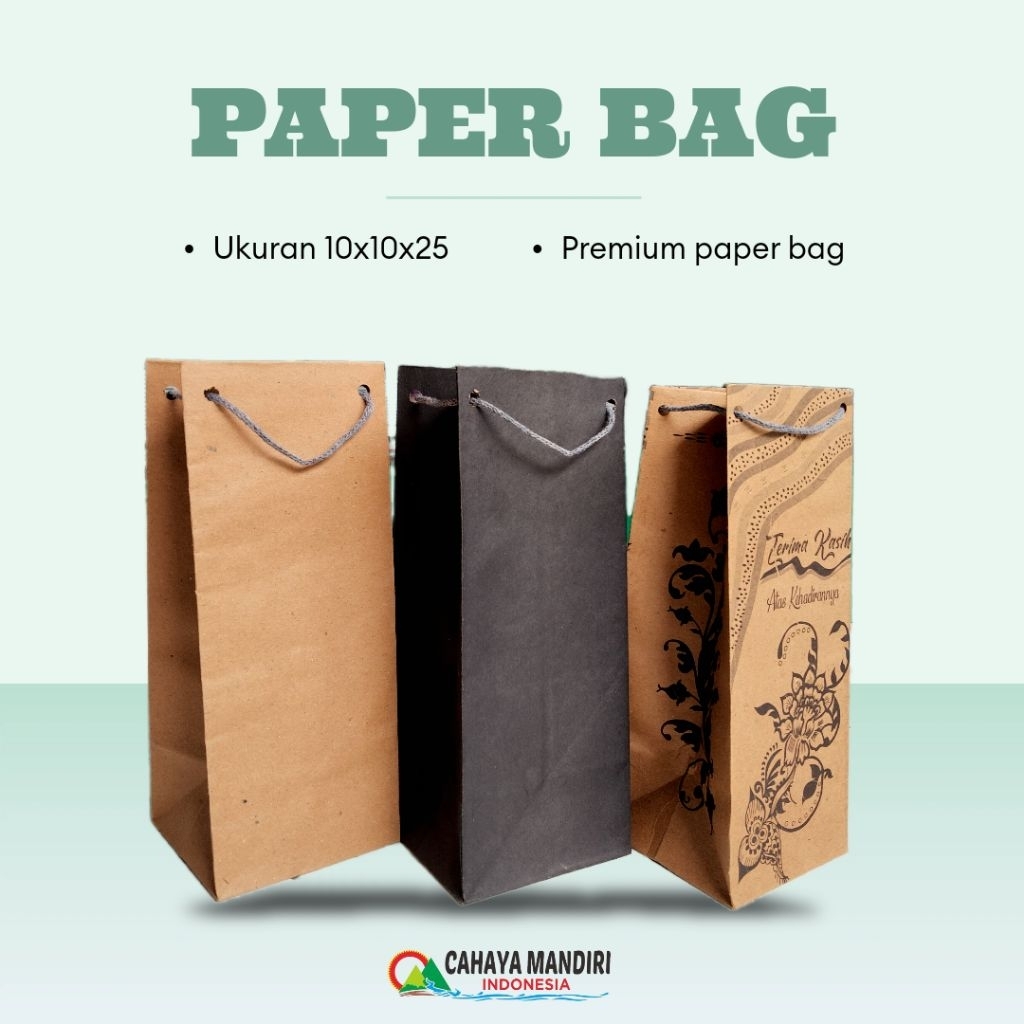 

PAPERBAG MY BOTTLE (size 10x10x25) TAS SOVENIR | TAS TUMBLER