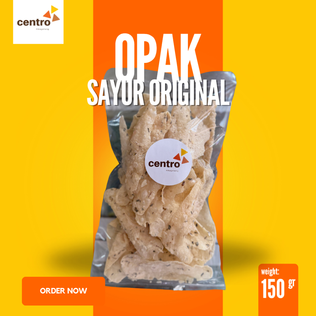 

CENTRO - Keripik Opak Sayur Original Renyah Gurih