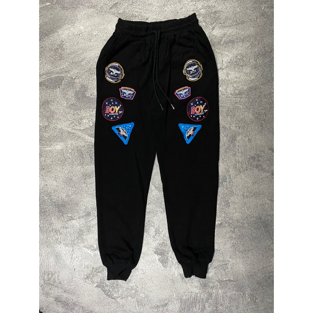boy london patch joger pants