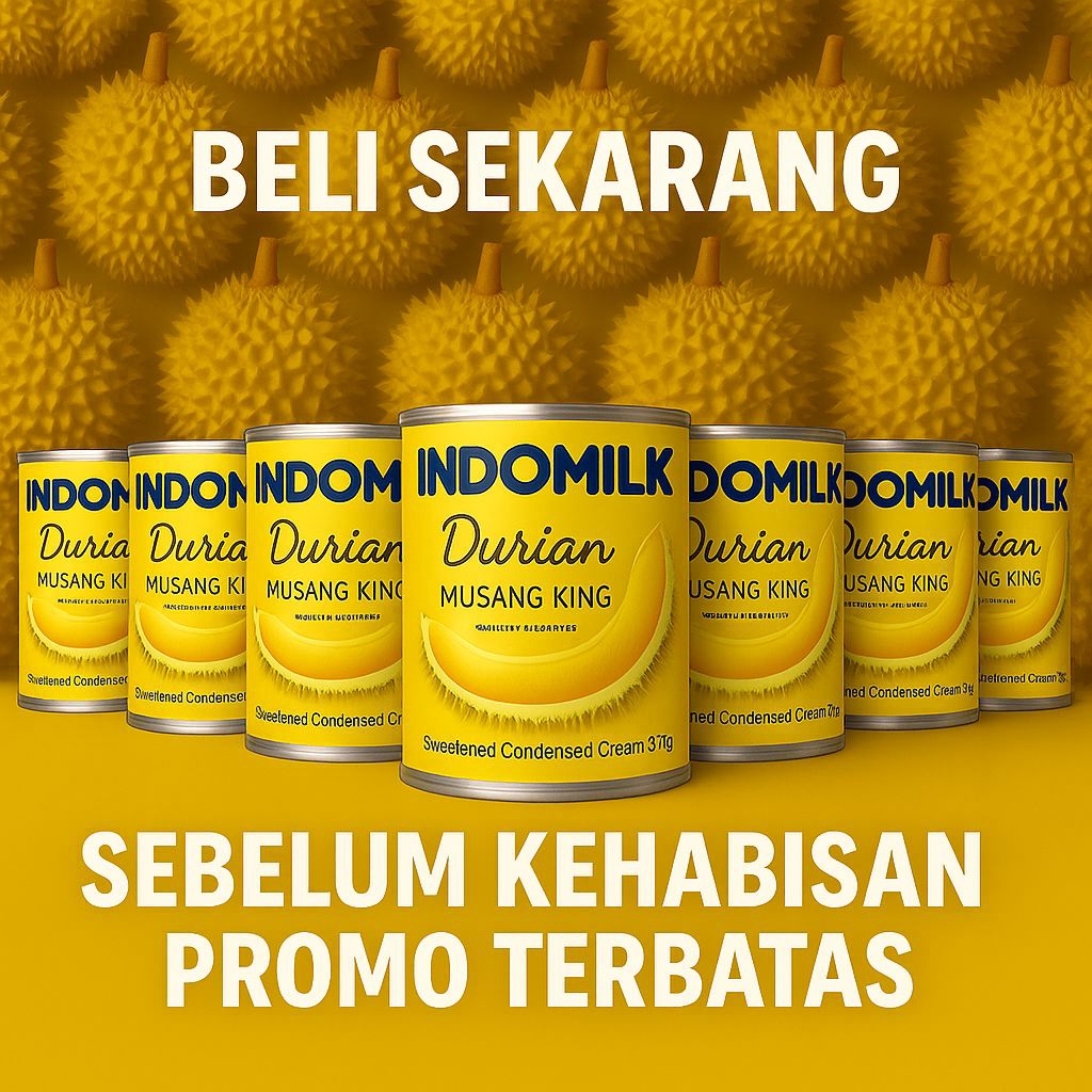 

8 Kaleng skm Indomilk durian musang king 370 gram