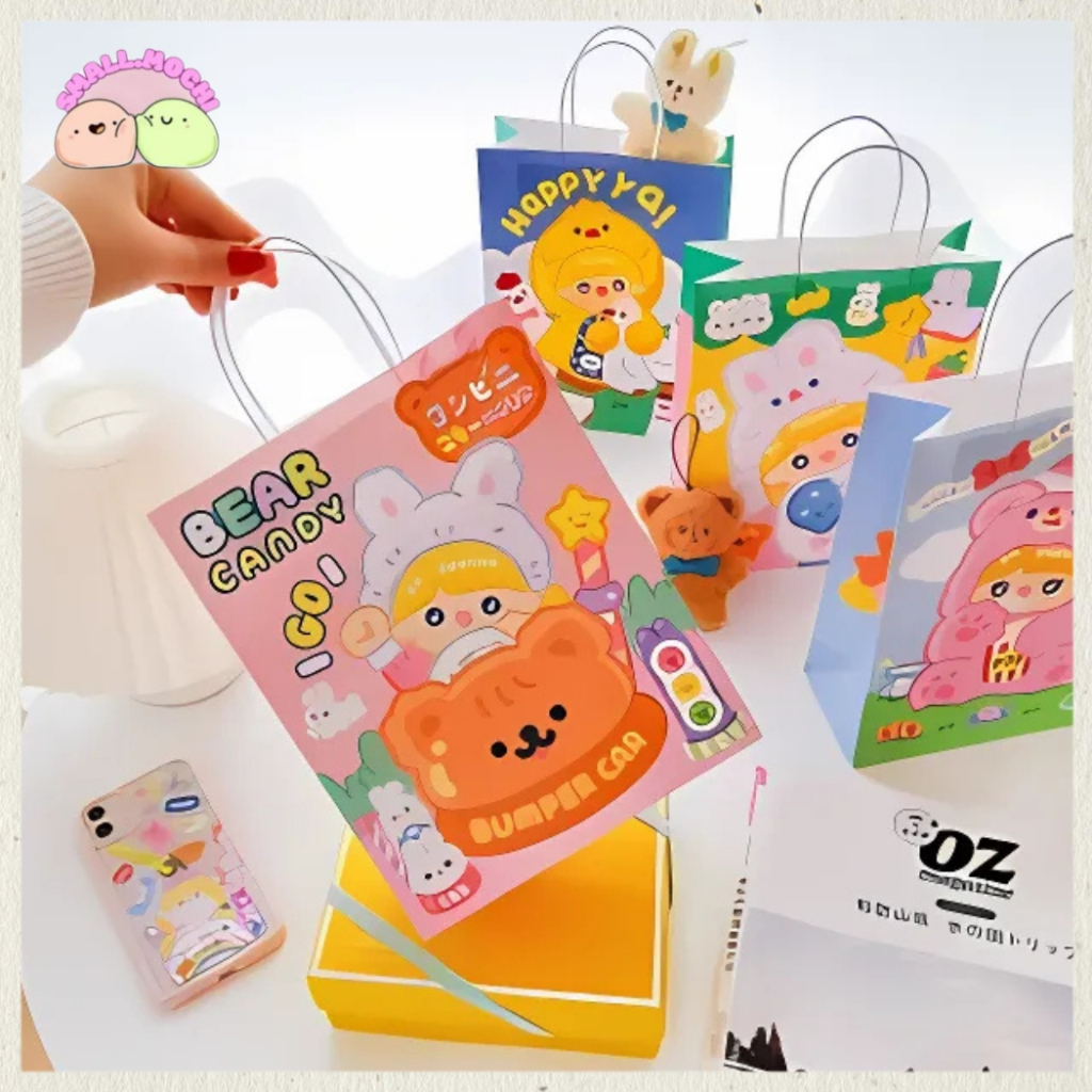 

Tote Bag Plastik Bag / Paper Bag Lucu Buat Taruk Kado Hadiah Edisi Dodogirl