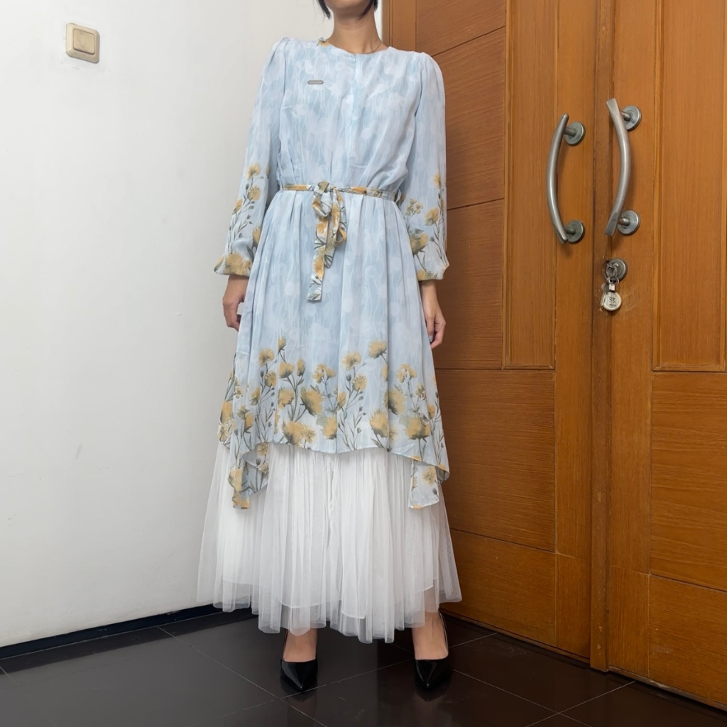 FLORINA DRESS | GAMIS MUSLIM MODERN MURAH CERUTY BUSUI FRIENDLY PREMIUM NYAMAN