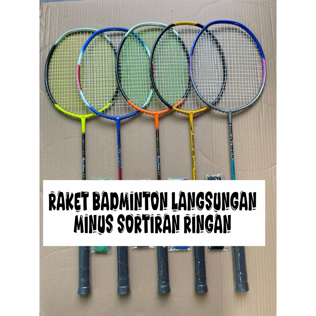 RAKET MODEL LANGSUNGAN SORTIRAN MINUS MINOR/RINGAN TARIKAN 22 LBS