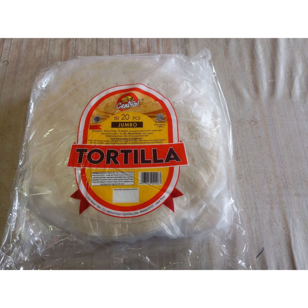 

TORTILA JUMBO CENTRAL PREMIUM LEMBUT TIDAK MUDAH SOBEK