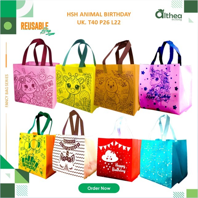 

ALTHEA Tas Birthday Nasi Box 22x22 | Tas Ulang Tahun | Tas Berkat Ulang Tahun 40x26x22